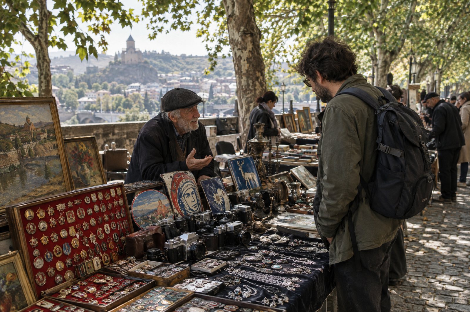 Dry Bridge market in Tbilisi